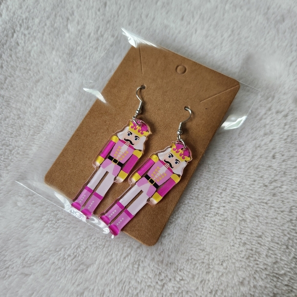 Pink Nutcracker Earrings - Picture 6 of 6